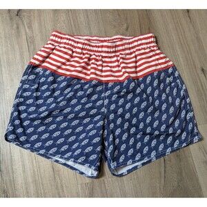 ​AFTCO Swim Trunks Size M Patriotic American Flag Board Shorts Pockets Lined